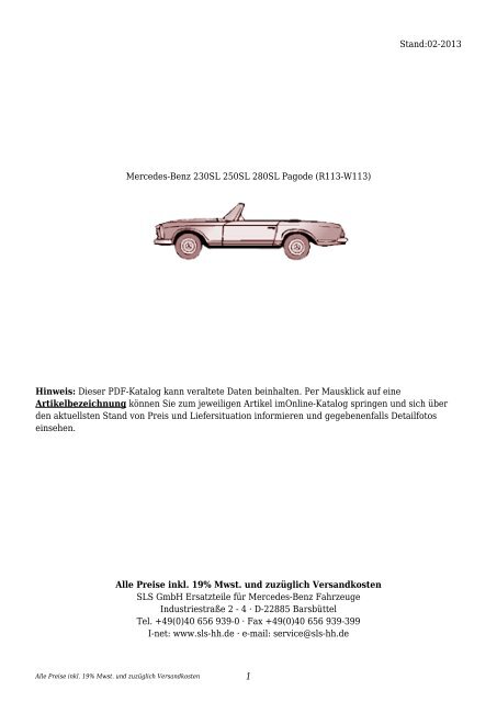 Außenspiegel links spät für Mercedes Benz Pagode W113