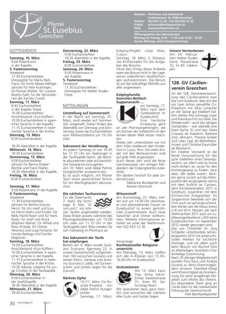 Solothurn - Kirchenblatt