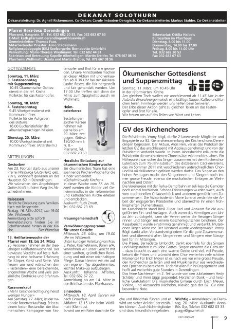Solothurn - Kirchenblatt