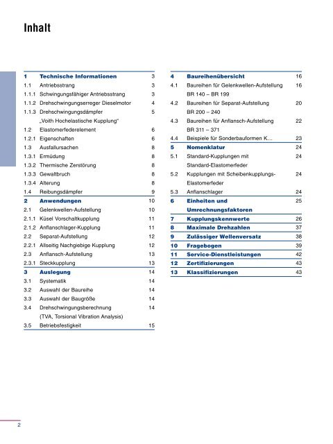 Technische Informationen: Hochelastische Kupplungen - Voith Turbo