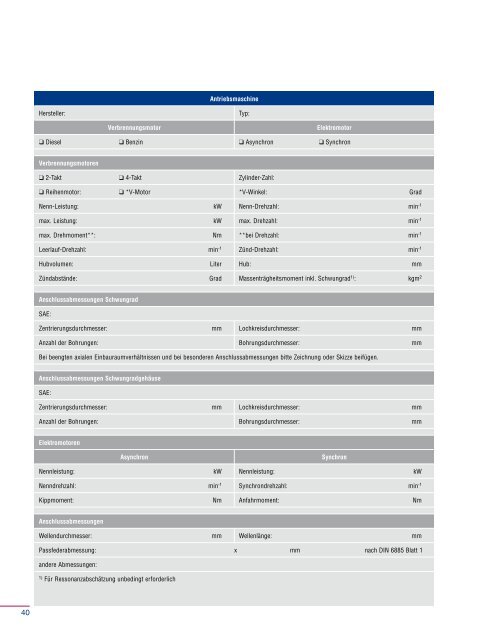 Technische Informationen: Hochelastische Kupplungen - Voith Turbo