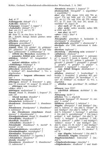 Althochdeutsches Wörterbuch!!! - bei Chaco-PUR
