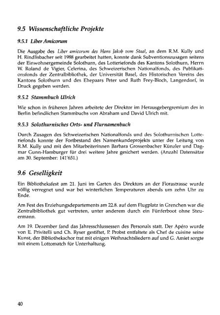 68. Jahresbericht der Zentralbibliothek Solothurn über das Jahr 1997