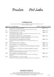 PSF Preisliste - Meierhof Rassfeld