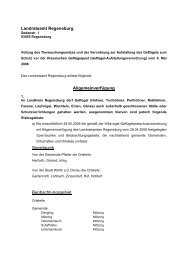 Landratsamt Regensburg Allgemeinverfügung Sperrbezirk ...