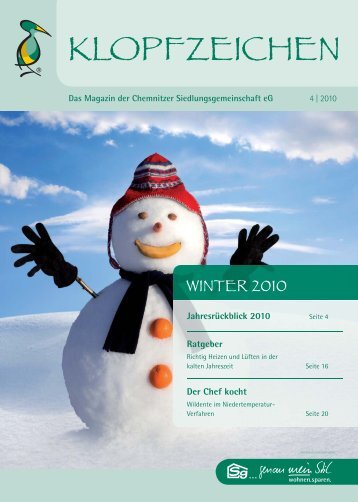 Winter - Chemnitzer Siedlungsgemeinschaft eG
