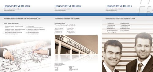 zur Wachschutz-Broschüre (PDF) - Hauschildt & Blunck