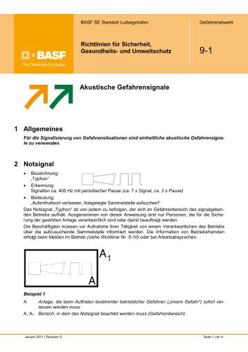 Akustische Gefahrensignale - Ludwigshafen - BASF