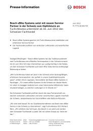 Presse-Information - Bosch eBike Systems