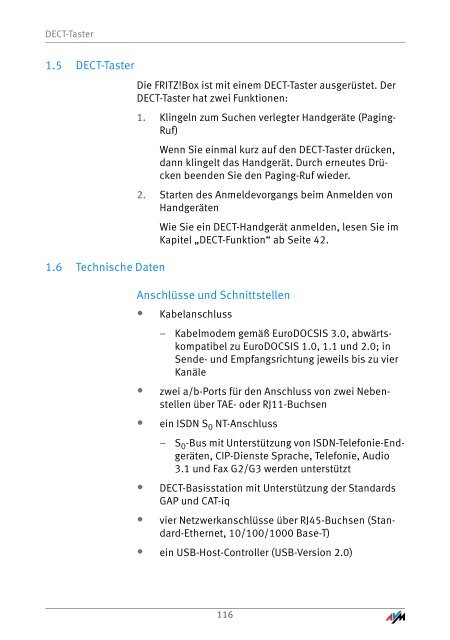 Handbuch FRITZ!Box Fon WLAN 6360 - Unitymedia