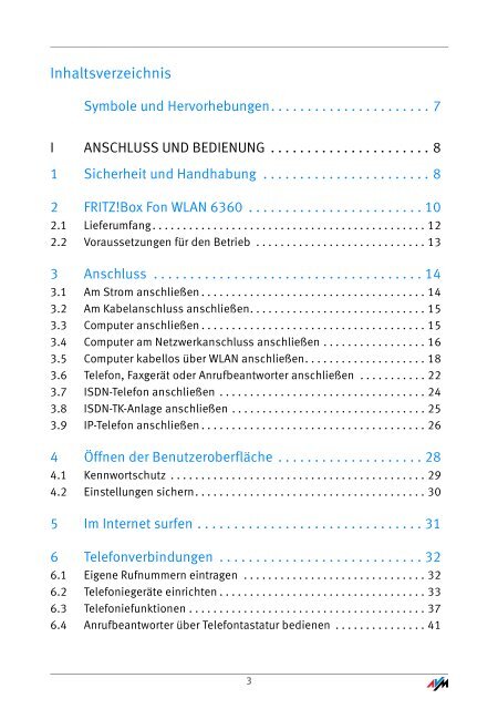 Handbuch FRITZ!Box Fon WLAN 6360 - Unitymedia