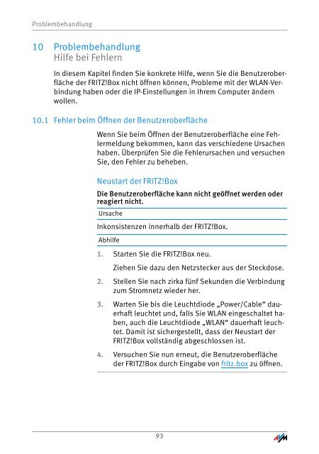 Handbuch FRITZ!Box Fon WLAN 6360 - Unitymedia