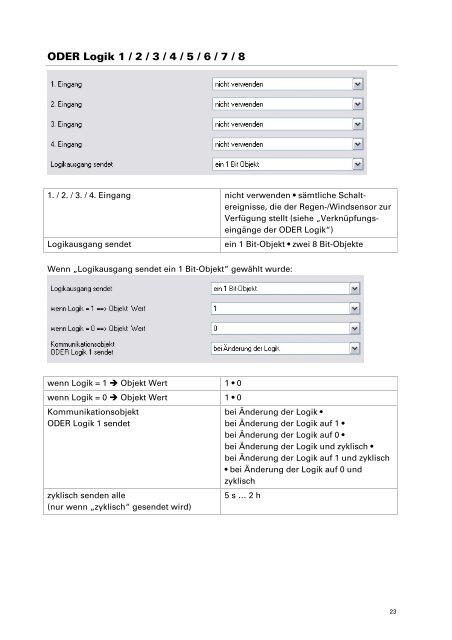 Handbuch Regen/Windsensor KNX-RW