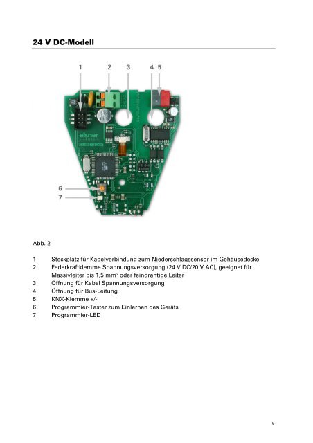 Handbuch Regen/Windsensor KNX-RW