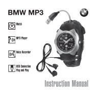 BMW MP3 Watch User Manual - LAKS