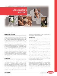 lallemand's history how it all started