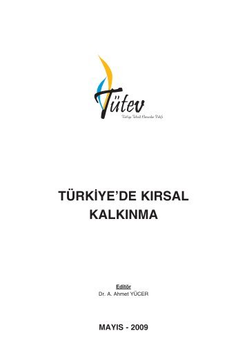 kirsal kalkinma raporu - Türkiye Teknik Elemanlar Vakfı