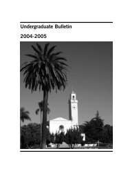 Undergraduate Bulletin - Loyola Marymount University