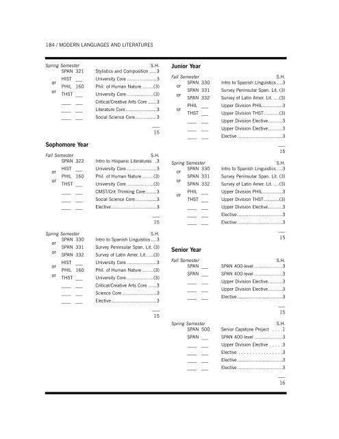 Undergraduate Bulletin - Loyola Marymount University