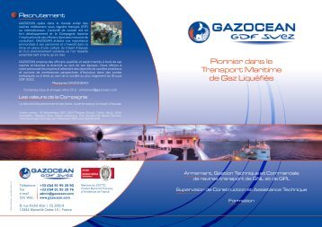 Pionnier dans le Transport Maritime de Gaz Liquéfiés - gazocean