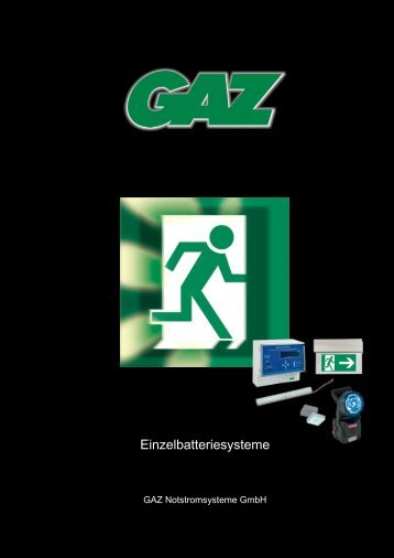 Einzelbatterieleuchten - GAZ Notstromsysteme GmbH