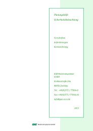 Planungshilfe Sicherheitsbeleuchtung - GAZ Notstromsysteme GmbH