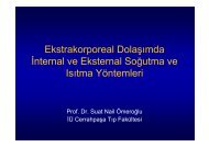 Ekstrakorporeal Dolaşımda İnternal ve Eksternal Soğutma ve Isıtma ...