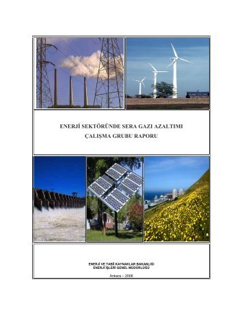 enerji sektöründe sera gazı azaltımı çalışma grubu raporu