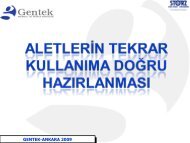 aletlerin tekrar kullanıma doğru hazırlanması