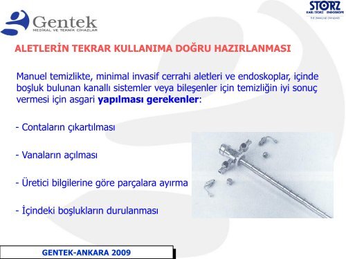 aletlerin tekrar kullanıma doğru hazırlanması