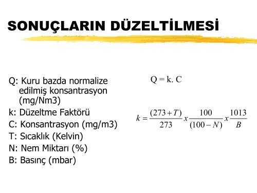 Emisyon Ölçüm Kuralları ve Ölçüm Programı