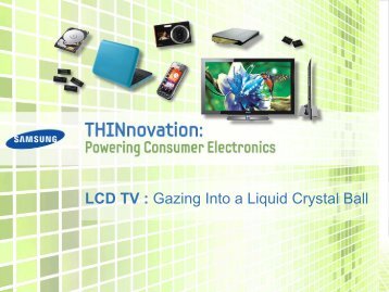 LCD TV : Gazing Into a Liquid Crystal Ball - Samsung