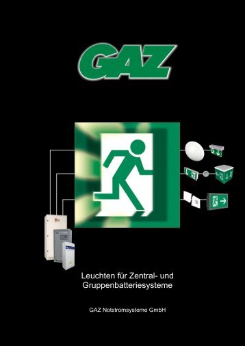 Zentralbatterieleuchten - GAZ Notstromsysteme GmbH