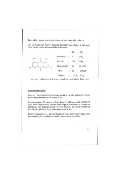 Tanenlerin fotometrin miktar tayini - Ankara Üniversitesi Kitaplar ...