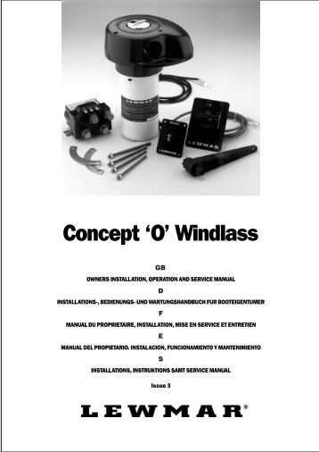 Horizon 600 Anchor Windlass Manual