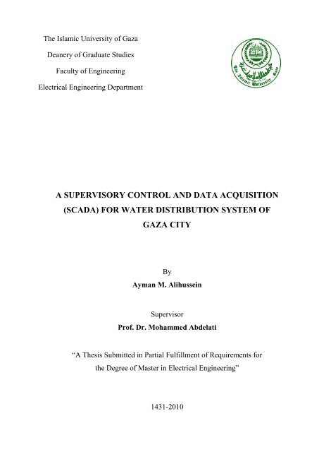 Supervisory Control and Data Acquisition (SCADA)