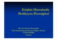 Erişkin Hastalarda Perfüzyon Prensipleri