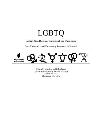 LGBTQ Resources.pdf - Chaminade University