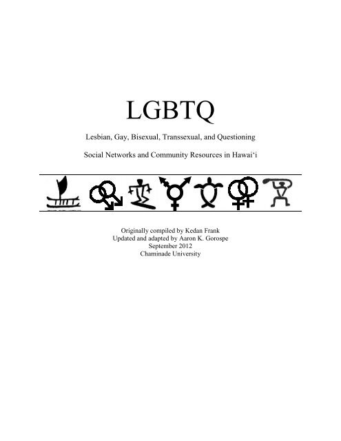 LGBTQ Resources.pdf - Chaminade University