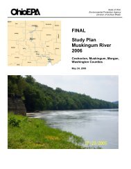 FINAL Study Plan Muskingum River 2006 - Ohio EPA