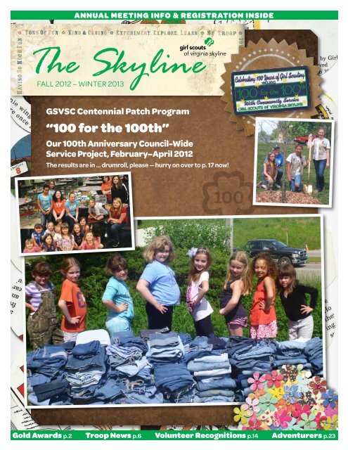 “100 for the 100th” - Girl Scouts of Virginia Skyline Council