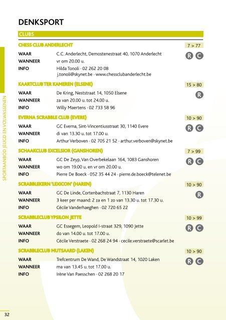 2010-2011 sportgids 2010-2011 - Vlaamse Gemeenschapscommissie