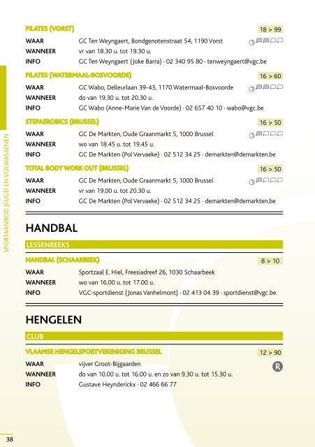 2010-2011 sportgids 2010-2011 - Vlaamse Gemeenschapscommissie