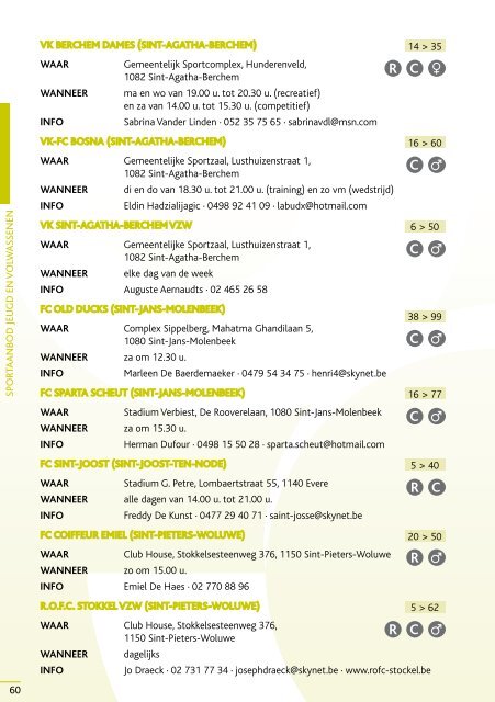 2010-2011 sportgids 2010-2011 - Vlaamse Gemeenschapscommissie