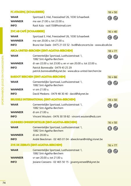 2010-2011 sportgids 2010-2011 - Vlaamse Gemeenschapscommissie