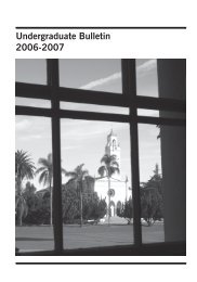 Undergraduate Bulletin - Loyola Marymount University