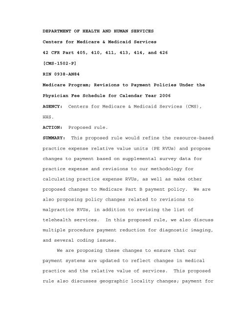 2006 proposed fee schedule - American Society of Clinical Oncology