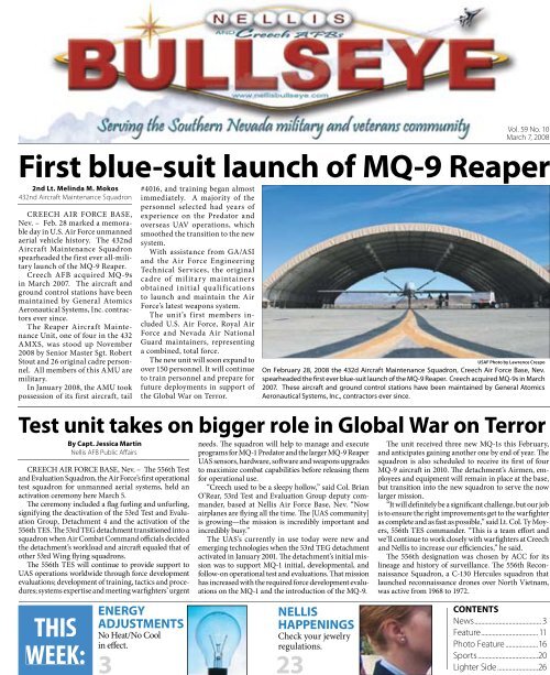 First blue-suit launch of MQ-9 Reaper - Aerotech News and Review
