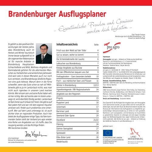 Brandenburger Ausflugsplaner - Ausflugsplaner Brandenburg