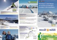 Settimane bianche - Tourismusverein Ritten